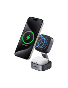 Ugreen 35316 Ładowarka Do Urządzeń Przenośnych Zestaw Słuchawkowy, Smartfon, Smartwatch Szary Usb Bezprzewodowe Ładowanie Szybki
