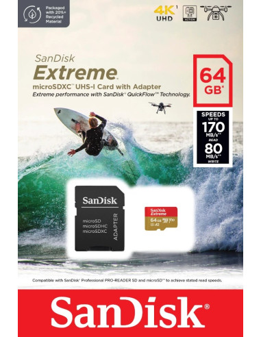 Sandisk Extreme 64 Gb Microsdxc Uhs-I