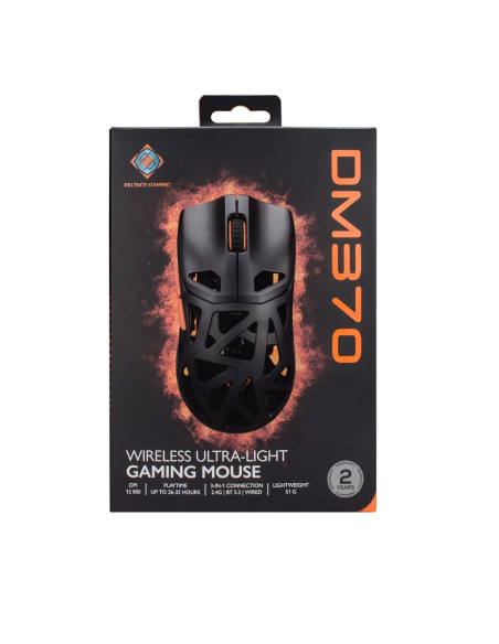 Deltaco Gaming Dm370 Myszka Oburęczny Rf Wireless + Bluetooth + Usb Type-A Optyczny 12000 Dpi