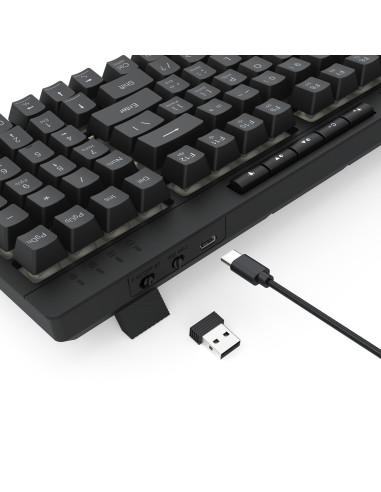 Redragon K515Rgb-Pro Klawiatura Usb + Rf Wireless + Bluetooth Czarny