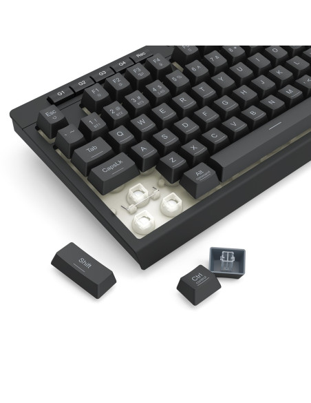 Redragon K515Rgb-Pro Klawiatura Usb + Rf Wireless + Bluetooth Czarny