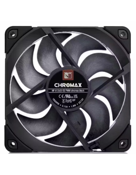 Noctua Nf-A12X25 G2 Pwm Chromax.black Obudowa Komputera Wentylator 12 Cm Czarny 1 Szt.