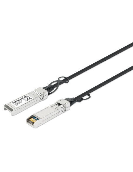 Intellinet 508445 Kabel Infiniband / Światłowodowy 3 M Sfp+ Czarny, Srebrny