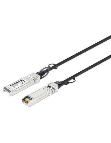 Intellinet 508445 Kabel Infiniband / Światłowodowy 3 M Sfp+ Czarny, Srebrny