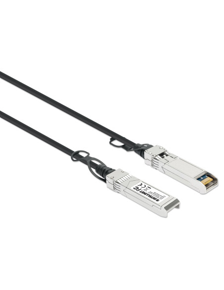 Intellinet 508445 Kabel Infiniband / Światłowodowy 3 M Sfp+ Czarny, Srebrny