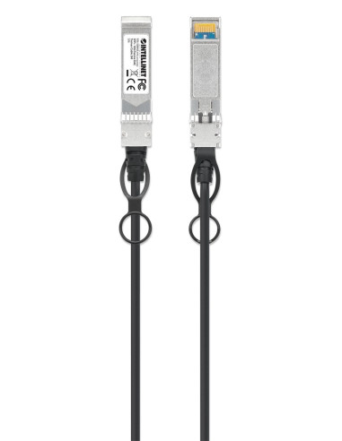 Intellinet 508445 Kabel Infiniband / Światłowodowy 3 M Sfp+ Czarny, Srebrny