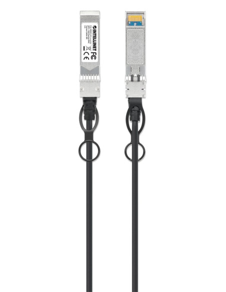 Intellinet 508445 Kabel Infiniband / Światłowodowy 3 M Sfp+ Czarny, Srebrny