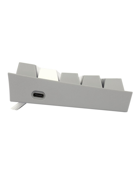 Redragon K617-Rgb Fizz Rgb White/Grey Klawiatura Usb Szary, Biały