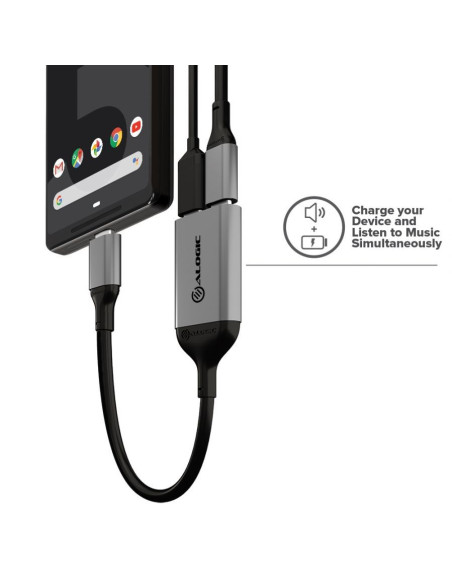Alogic Ul2Capw-Sgr Huby I Koncentratory Usb 3.2 Gen 1 (3.1 Gen 1) Type-C Szary