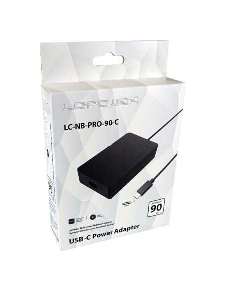 Lc-Power Lc-Nb-Pro-90-C Adapter Zasilający/ Inwentor Wewnętrzna 90 W Czarny