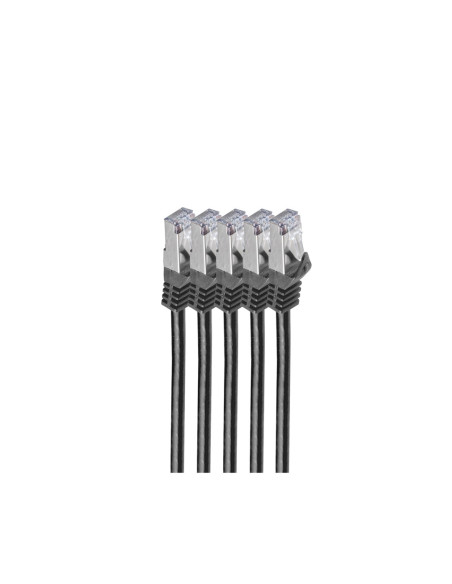Shiverpeaks Bs75515-S-Set5 Kabel Sieciowy Czarny 5 M Cat7 S/Ftp (S-Stp) Okrągły