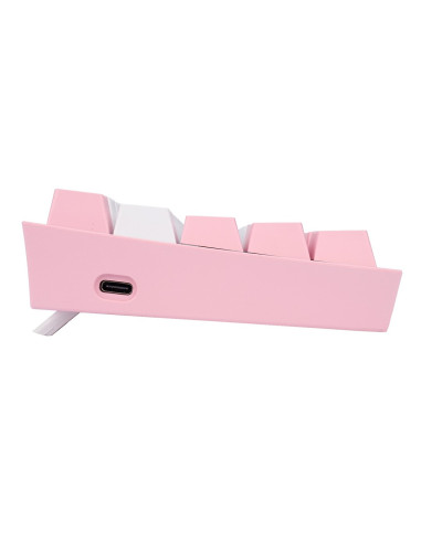 Redragon K617-Rgb Fizz Rgb White/Pink Klawiatura Usb Różowy, Biały