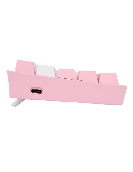 Redragon K617-Rgb Fizz Rgb White/Pink Klawiatura Usb Różowy, Biały