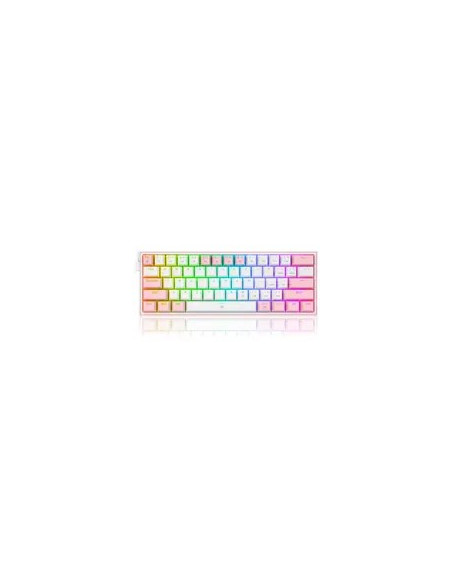 Redragon K617-Rgb Fizz Rgb White/Pink Klawiatura Usb Różowy, Biały