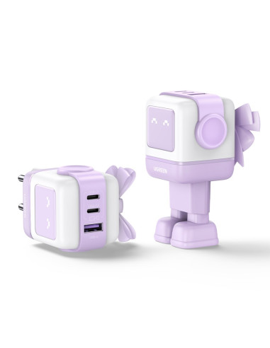 Ugreen Nexode Rg 65W 3-Port Gan Komputer Przenośny, Telefon Komórkowy, Myszka Mickey, Laptop, Power Bank, Telefon Różowy Prąd Pr