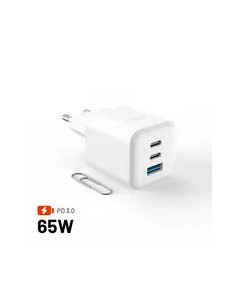 Ładowarka Fixed Mini 1X Usb-A 2X Usb-C 3.25 A (Fixcg65M-2C1A-Wh)