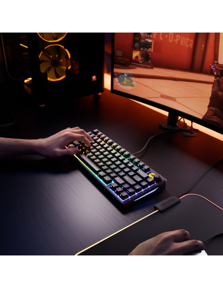 Glorious Gaming Gmbk 75% Klawiatura Usb Qwerty Us English Czarny