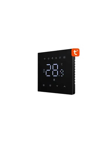 Avatto Wt410-16A-B Czarny / Inteligentny Termostat Do Ogrzewania Elektrycznego / 16A / Wifi