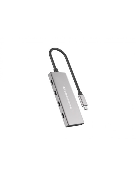 Conceptronic Hubbies16G Huby I Koncentratory Usb 3.2 Gen 2 (3.1 Gen 2) Type-C 10000 Mbit/S Szary