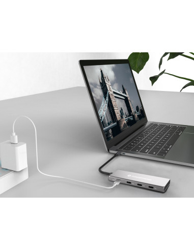 Conceptronic Hubbies16G Huby I Koncentratory Usb 3.2 Gen 2 (3.1 Gen 2) Type-C 10000 Mbit/S Szary