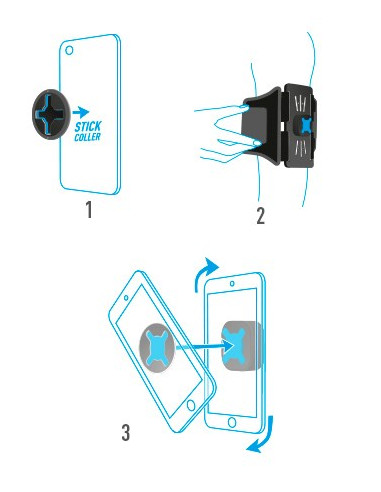 Mobilis Brazalete Univ U.fix Run Kit . Pokrowiec Na Telefon Komórkowy Etui Na Ramię Czarny