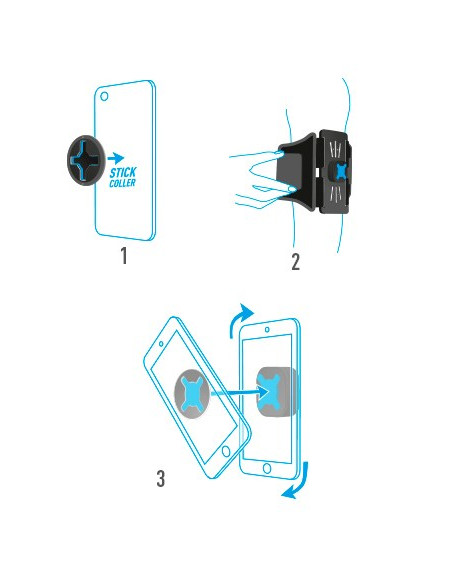 Mobilis Brazalete Univ U.fix Run Kit . Pokrowiec Na Telefon Komórkowy Etui Na Ramię Czarny