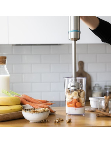 Cecotec Power Titanblack 1200 Xl 0,8 L Blender Immersyjny 1200 W Czarny, Srebrny