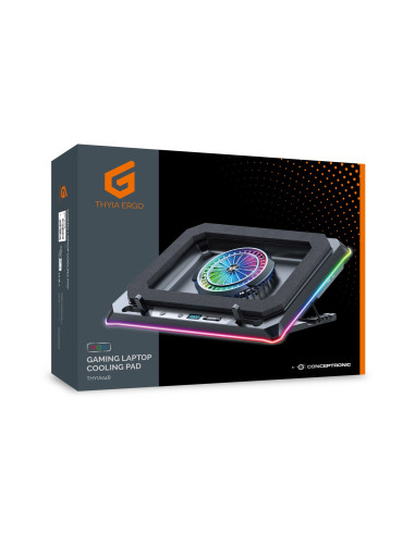 Conceptronic Thyia04B Podkładka Chłodząca Do Laptop 48,3 Cm (19") 1700 Rpm Czarny