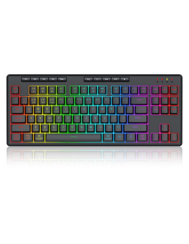 Redragon K516Rgb-Pro Shiva Pro 87 Klawiatura Usb + Rf Wireless + Bluetooth Czarny