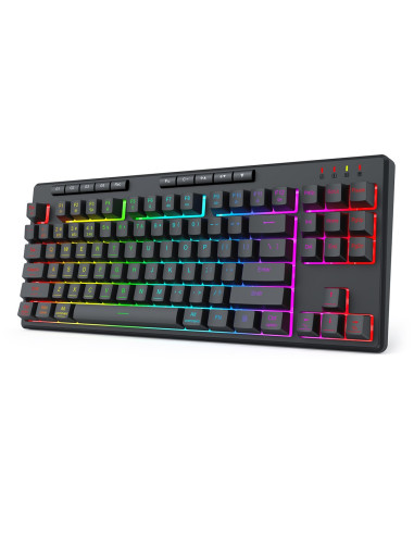 Redragon K516Rgb-Pro Shiva Pro 87 Klawiatura Usb + Rf Wireless + Bluetooth Czarny