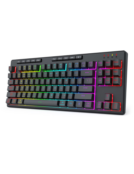 Redragon K516Rgb-Pro Shiva Pro 87 Klawiatura Usb + Rf Wireless + Bluetooth Czarny
