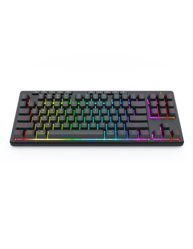 Redragon K516Rgb-Pro Shiva Pro 87 Klawiatura Usb + Rf Wireless + Bluetooth Czarny