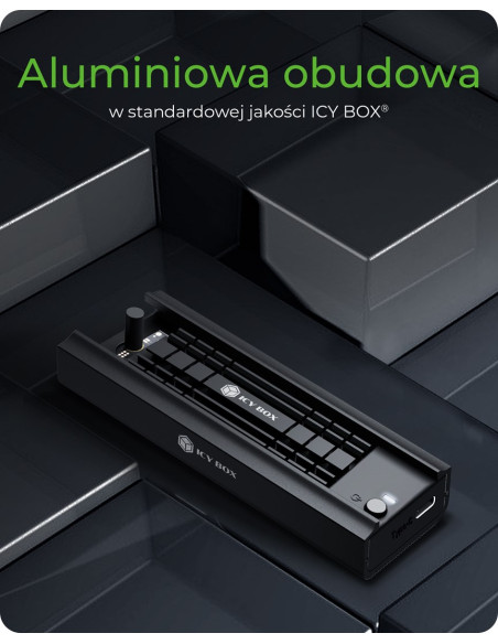 Icy Box Ib-180Mc-C31 Obudowa Ssd Czarny M.2