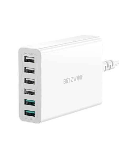 Blitzwolf Bw-S15 Ładowarka Do Urządzeń Przenośnych Uniwersalne Biały Prąd Przemienny Szybkie Ładowanie Wewnętrzna