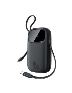Baseus Enerfill Fc31 Powerbank Z Wyświetlaczem Cyfrowym Z 2 Wbudowanymi Kablami Usb-C 20000Mah 45W Czarny 2
