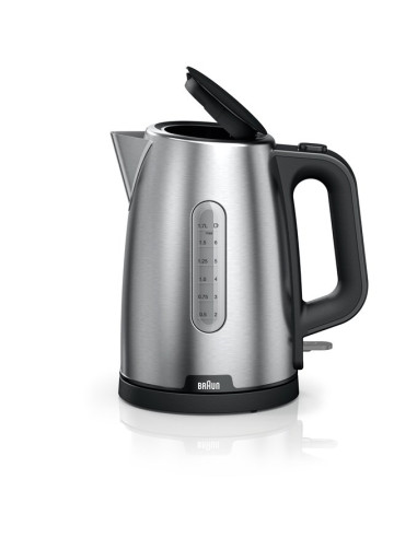 Braun Purshine Wk102Ai-Wk1500Bk Czajnik Elektryczny 1,7 L 2200 W Czarny, Stal Nierdzewna