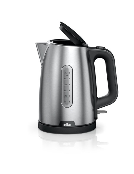 Braun Purshine Wk102Ai-Wk1500Bk Czajnik Elektryczny 1,7 L 2200 W Czarny, Stal Nierdzewna
