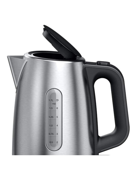 Braun Purshine Wk102Ai-Wk1500Bk Czajnik Elektryczny 1,7 L 2200 W Czarny, Stal Nierdzewna