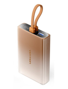 Powerbank Vention 10000Mah Z Wyświetlaczem Led, Usb-C + Lightning + Usb-A, 22,5W (Miedziany)