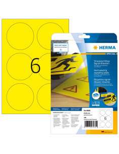 Herma 8035 Etykiet Do Nadruku Żółty Samoprzylepne Etykiety Do Drukowania