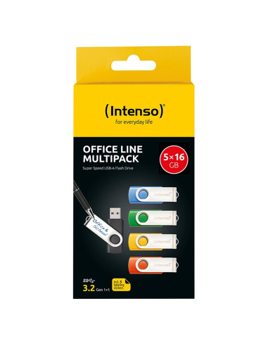 Intenso 3543575 Pamięć Usb 16 Gb Usb Typu-A 3.2 Gen 1 (3.1 Gen 1) Wielobarwny