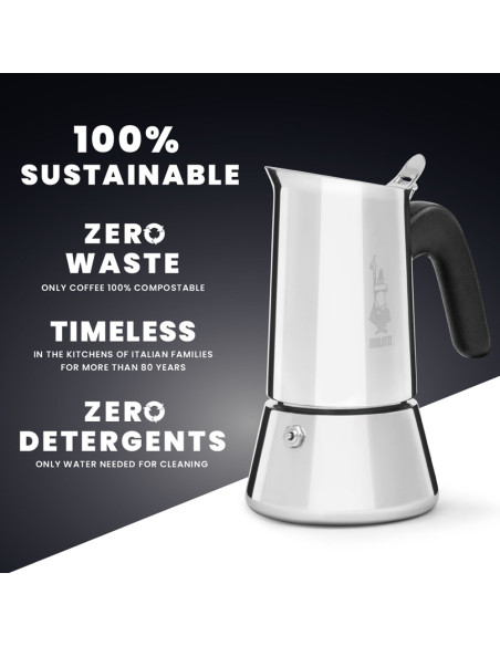 Bialetti Venus Box Kawiarka Moka 0,2 L Srebrny