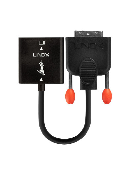 Lindy 38189 Adapter Kablowy 0,1 M Dvi-D Vga (D-Sub) Czarny