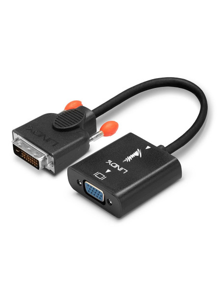Lindy 38189 Adapter Kablowy 0,1 M Dvi-D Vga (D-Sub) Czarny