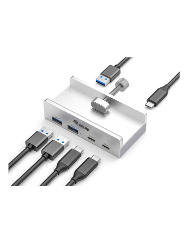 Equip 128967 Huby I Koncentratory Usb 3.2 Gen 1 (3.1 Gen 1) Type-A 5000 Mbit/S Aluminium