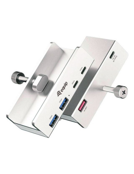 Equip 128967 Huby I Koncentratory Usb 3.2 Gen 1 (3.1 Gen 1) Type-A 5000 Mbit/S Aluminium