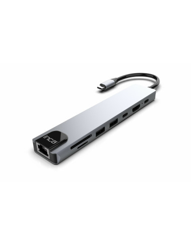 Inca Itpc-7T Huby I Koncentratory Usb Type-C 1000 Mbit/S Aluminium