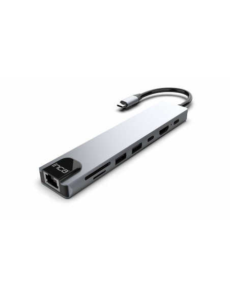 Inca Itpc-7T Huby I Koncentratory Usb Type-C 1000 Mbit/S Aluminium
