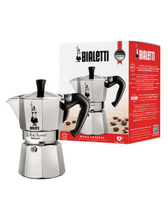 Bialetti Moka Express Kawiarka Moka 0,3 L Aluminium, Czarny