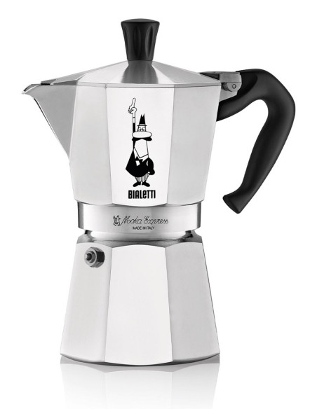 Bialetti Moka Express Kawiarka Moka 0,3 L Aluminium, Czarny